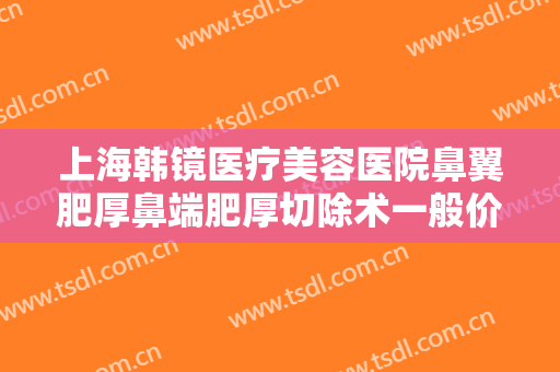 上海韩镜医疗美容医院鼻翼肥厚鼻端肥厚切除术一般价位是多少费用?好不好?