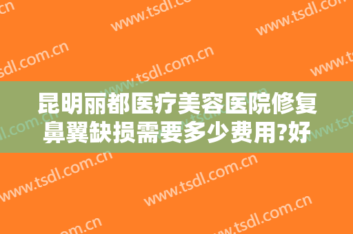 昆明丽都医疗美容医院修复鼻翼缺损需要多少费用?好不好?