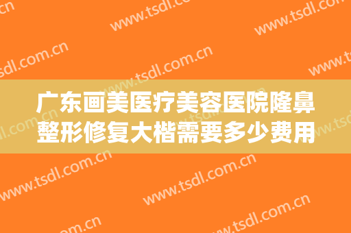 广东画美医疗美容医院隆鼻整形修复大楷需要多少费用?靠谱吗?(医美整鼻子多少钱)