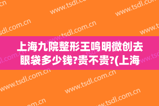 上海九院整形王鸣明微创去眼袋多少钱?贵不贵?(上海第九医院割眼袋多少钱)