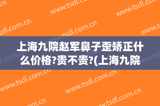 上海九院赵军鼻子歪矫正什么价格?贵不贵?(上海九院鼻子矫正多少钱)