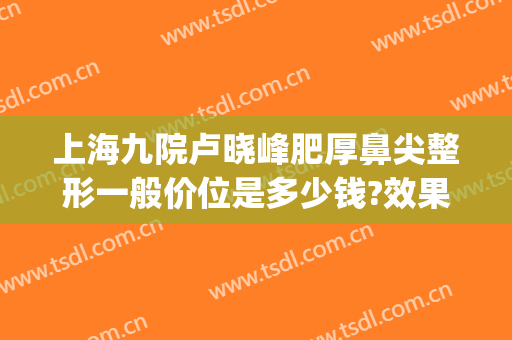 上海九院卢晓峰肥厚鼻尖整形一般价位是多少钱?效果怎么样?(上海九院眼部整形专家介绍)