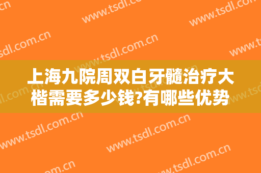 上海九院周双白牙髓治疗大楷需要多少钱?有哪些优势?