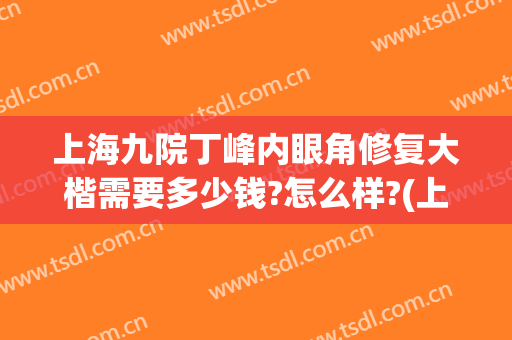 上海九院丁峰内眼角修复大楷需要多少钱?怎么样?(上海九院双眼皮丁伟)