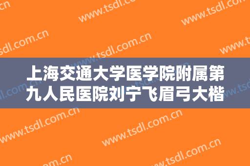 上海交通大学医学院附属第九人民医院刘宁飞眉弓大楷需要多少费用?效果怎么样?