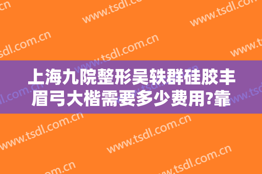 上海九院整形吴轶群硅胶丰眉弓大楷需要多少费用?靠谱吗?