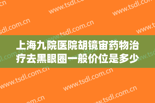 上海九院医院胡镜宙药物治疗去黑眼圈一般价位是多少费用?靠谱吗?(上海九院 黑眼圈)