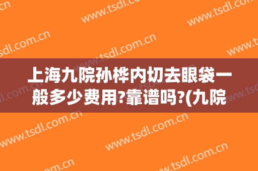 上海九院孙桦内切去眼袋一般多少费用?靠谱吗?(九院外切眼袋要多少钱)