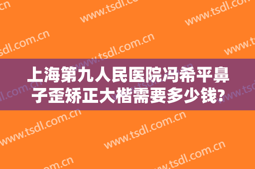 上海第九人民医院冯希平鼻子歪矫正大楷需要多少钱?贵不贵?