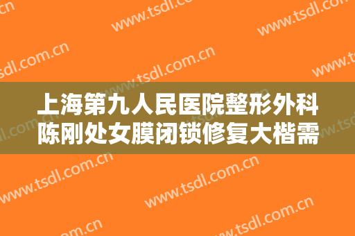 上海第九人民医院整形外科陈刚处女膜闭锁修复大楷需要多少钱?怎么样?
