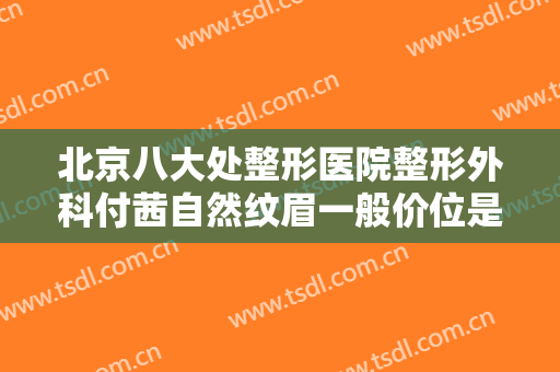 北京八大处整形医院整形外科付茜自然纹眉一般价位是多少?有哪些优势?