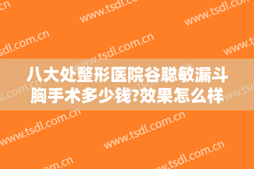 八大处整形医院谷聪敏漏斗胸手术多少钱?效果怎么样?
