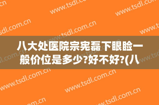 八大处医院宗宪磊下眼睑一般价位是多少?好不好?(八大处医院做双眼皮多少钱)