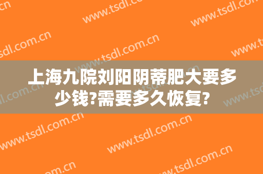 上海九院刘阳阴蒂肥大要多少钱?需要多久恢复?
