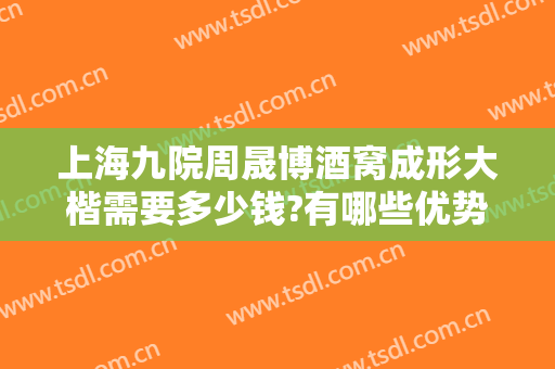 上海九院周晟博酒窝成形大楷需要多少钱?有哪些优势?