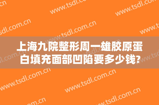 上海九院整形周一雄胶原蛋白填充面部凹陷要多少钱?可靠吗?