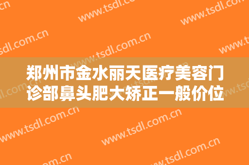 郑州市金水丽天医疗美容门诊部鼻头肥大矫正一般价位是多少?贵不贵?
