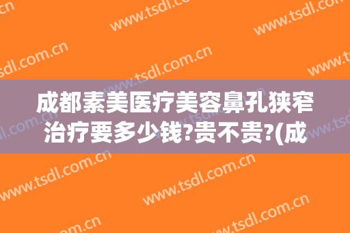 成都素美医疗美容鼻孔狭窄治疗要多少钱?贵不贵?(成都素美医疗整形)