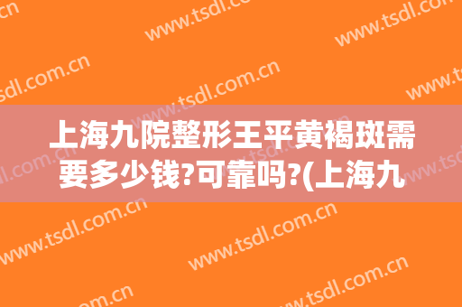 上海九院整形王平黄褐斑需要多少钱?可靠吗?(上海九院看黄褐斑怎么样)
