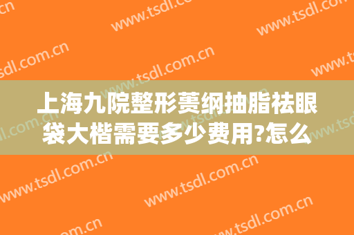 上海九院整形蒉纲抽脂祛眼袋大楷需要多少费用?怎么样?(上海第九整形美容医院)