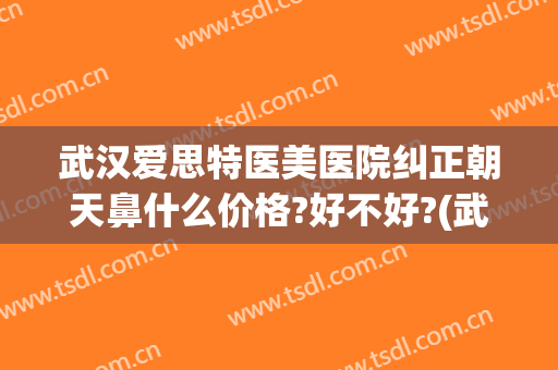 武汉爱思特医美医院纠正朝天鼻什么价格?好不好?(武汉爱思特整容医院地址)