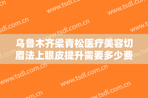 乌鲁木齐梁青松医疗美容切眉法上眼皮提升需要多少费用?靠谱吗?