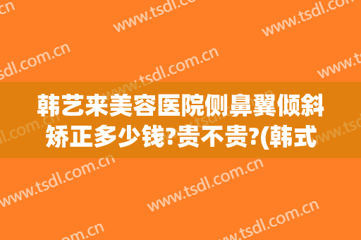 韩艺来美容医院侧鼻翼倾斜矫正多少钱?贵不贵?(韩式美容整形医院隆鼻)