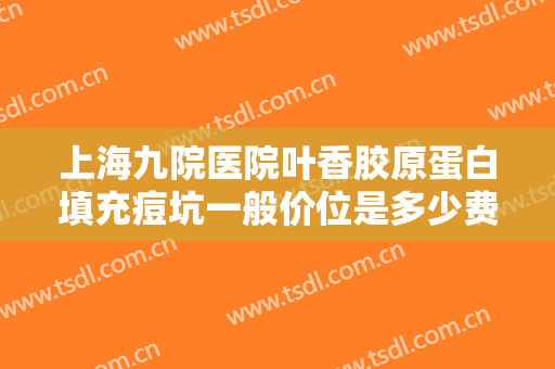 上海九院医院叶香胶原蛋白填充痘坑一般价位是多少费用?好不好?