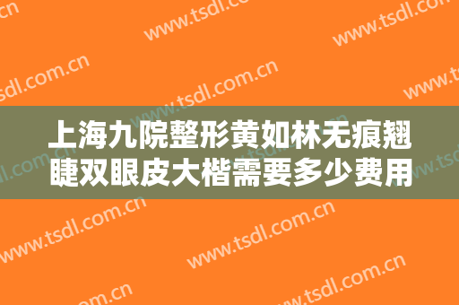 上海九院整形黄如林无痕翘睫双眼皮大楷需要多少费用?需要多久恢复?