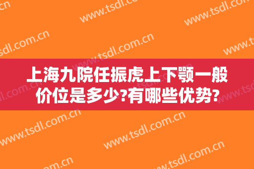 上海九院任振虎上下颚一般价位是多少?有哪些优势?