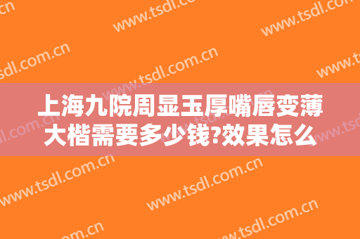 上海九院周显玉厚嘴唇变薄大楷需要多少钱?效果怎么样?