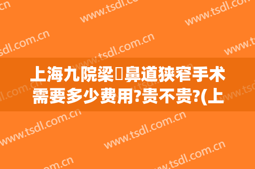 上海九院梁贇鼻道狭窄手术需要多少费用?贵不贵?(上海九院鼻中隔偏曲手术费用)