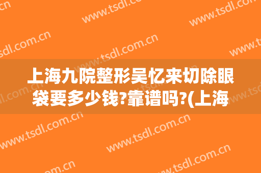 上海九院整形吴忆来切除眼袋要多少钱?靠谱吗?(上海九院割眼袋)