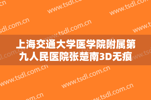 上海交通大学医学院附属第九人民医院张楚南3D无痕隆鼻一般价位是多少?多长时间恢复?