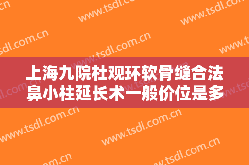 上海九院杜观环软骨缝合法鼻小柱延长术一般价位是多少费用?需要多久恢复?