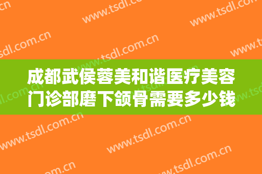 成都武侯蓉美和谐医疗美容门诊部磨下颌骨需要多少钱?好不好?(成都武侯区医美整形排名)