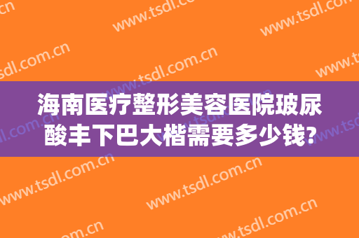 海南医疗整形美容医院玻尿酸丰下巴大楷需要多少钱?贵不贵?(玻尿酸丰面颊需要多少钱)