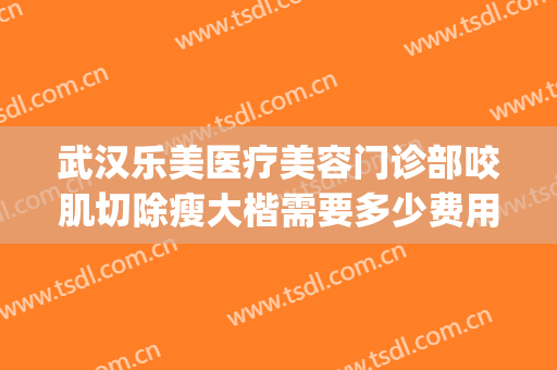 武汉乐美医疗美容门诊部咬肌切除瘦大楷需要多少费用?可靠吗?(武汉整形美容医院费用)