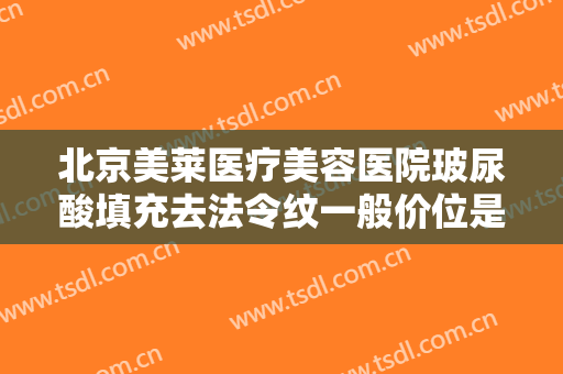 北京美莱医疗美容医院玻尿酸填充去法令纹一般价位是多少费用?有哪些优势?