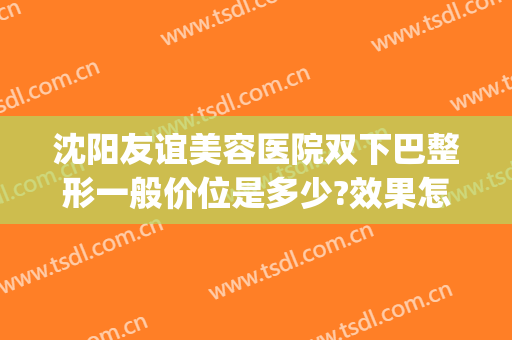 沈阳友谊美容医院双下巴整形一般价位是多少?效果怎么样?(沈阳唇部整形哪家好)