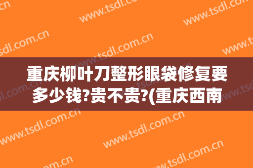 重庆柳叶刀整形眼袋修复要多少钱?贵不贵?(重庆西南医院美容科去除眼袋多少钱)