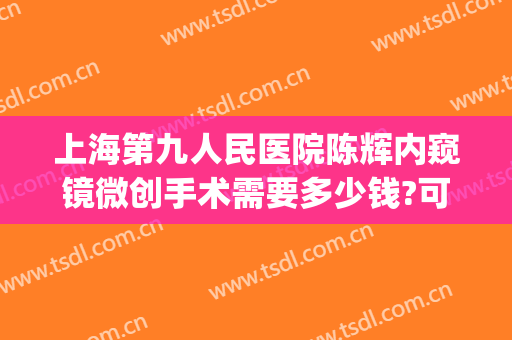 上海第九人民医院陈辉内窥镜微创手术需要多少钱?可靠吗?(上海第九医院 陈辉)