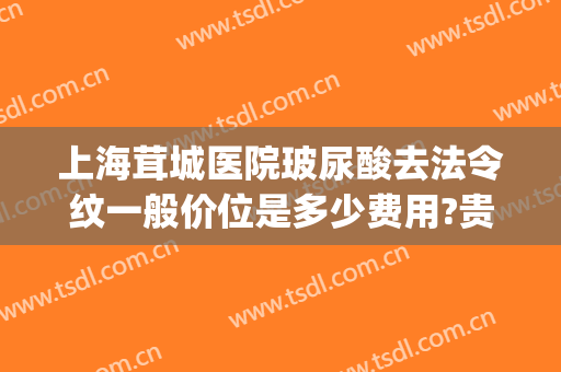 上海茸城医院玻尿酸去法令纹一般价位是多少费用?贵不贵?(玻尿酸法令纹多少钱)