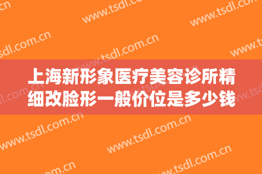 上海新形象医疗美容诊所精细改脸形一般价位是多少钱?可靠吗?(上海颜术医美正规吗)