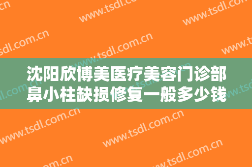 沈阳欣博美医疗美容门诊部鼻小柱缺损修复一般多少钱?怎么样?