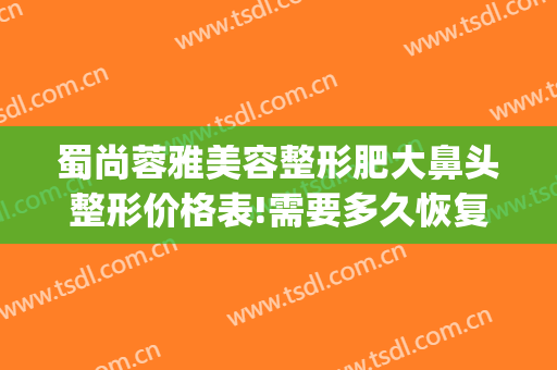 蜀尚蓉雅美容整形肥大鼻头整形价格表!需要多久恢复?(鼻部整容价目表)
