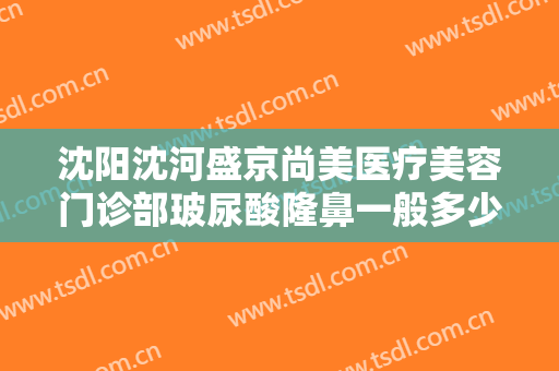 沈阳沈河盛京尚美医疗美容门诊部玻尿酸隆鼻一般多少费用?有哪些优势?