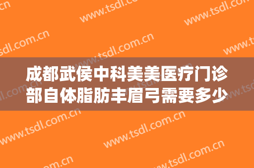 成都武侯中科美美医疗门诊部自体脂肪丰眉弓需要多少钱?好不好?(成都中科美美整形医院)