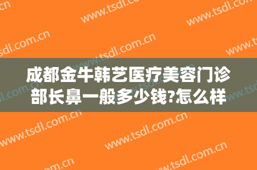 成都金牛韩艺医疗美容门诊部长鼻一般多少钱?怎么样?(韩成医疗美容医院怎么样)