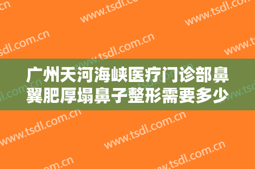 广州天河海峡医疗门诊部鼻翼肥厚塌鼻子整形需要多少钱?效果怎么样?